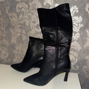 Boots Elegant Black Heeled Boots
